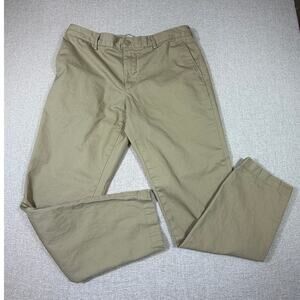 Lacoste Men 34 Khaki Preppy Straight Leg Golf Summer Athleisure Preppy Pants